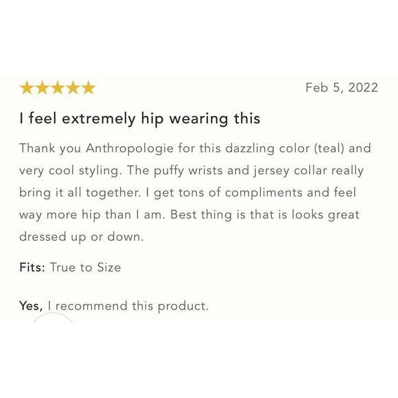 Anthropologie-Cozy Wool Blend Puff-Sleeved Coat - Picture 7 of 11